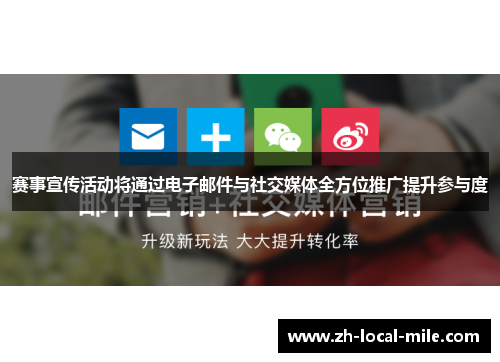 赛事宣传活动将通过电子邮件与社交媒体全方位推广提升参与度